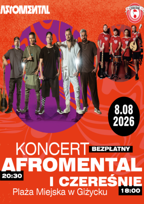 Czereśnie i Afromental w Giżycku – muzyczne święto dla całych rodzin!