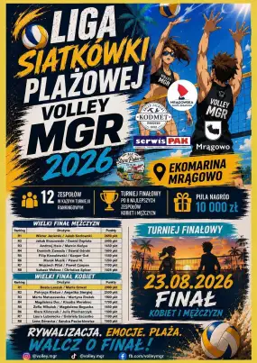 Wielki Finał Ligi Siatkówki Plażowej Volley MGR 2026
