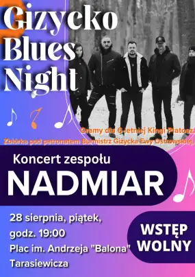 Giżycko Blues Night – Koncert charytatywny zespołu Nadmiar