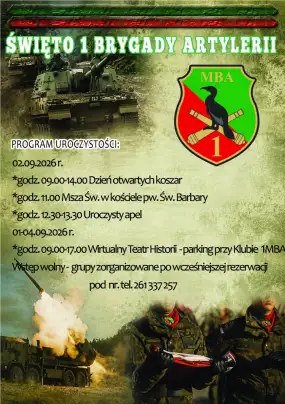 Święto 1 Mazurskiej Brygady Artylerii