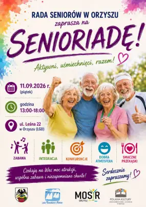 Czas na Senioradę w Orzyszu! Wyjątkowe spotkanie dla seniorów już 11 września