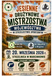Na celowniku najlepszych! Drużynowe Jesienne Mistrzostwa Województwa w Strzelectwie Sportowym już 20 września