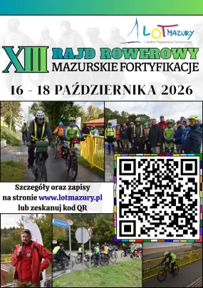 Ruszyły zapisy na XIII Rajd Rowerowy „Mazurskie Fortyfikacje”! Poznaj szczegóły trzydniowej trasy