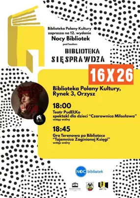 Noc Bibliotek w Orzyszu. Co będzie się działo?