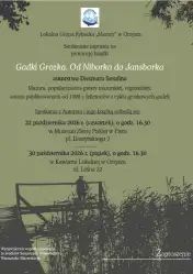 Zaproszenie na promocję książki „Gadki Grozka” w Muzeum Ziemi Piskiej