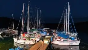 Zdjęcia nocne w porcie Ruciane Park - zdjęcie 8