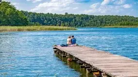 Wąskie żeglarskie gardło na Mazurach, jezioro Kirsajty - zdjęcie 26