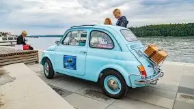 Zlot zabytkowych aut przy restauracji Nóż w wodzie w Mikołajkach - zdjęcie 19