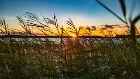 Zachód słońca nad jeziorem Kirsajty, wrzesień 2021 r. - zdjęcie 2