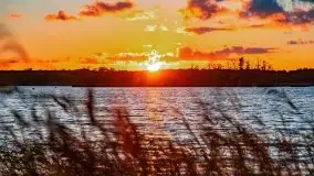 Zachód słońca nad jeziorem Kirsajty, wrzesień 2021 r. - zdjęcie 11