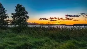 Zachód słońca nad jeziorem Kirsajty, wrzesień 2021 r. - zdjęcie 10