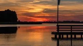 Ognisty zachód przy porcie Ognisty Ptak, jezioro Święcajty - zdjęcie 22