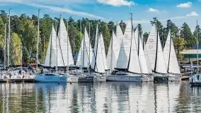 Suszenie żagli nad jeziorem Niegocin, Wilkasy - zdjęcie 4