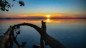 Zachód słońca nad jeziorem Dobskim, wrzesień 2021 - zdjęcie 26