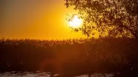 Zachód słońca, Giżycko, jezioro Niegocin, październik 2021 r. - zdjęcie 34