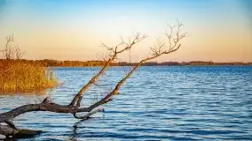 Zachód słońca, Giżycko, jezioro Niegocin, październik 2021 r. - zdjęcie 5