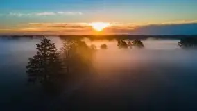 Październikowy wschód słońca, mgły i szron - zdjęcie 33