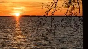 Zachód słońca nad jeziorem Dargin, październik 2021 - zdjęcie 39