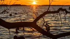 Zachód słońca nad jeziorem Dargin, październik 2021 - zdjęcie 27