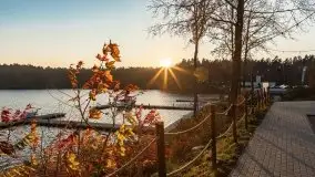 Zachód słońca i jesienne Ruciane Park  - zdjęcie 19