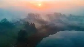 Wschód słońca nad jeziorami Niegocin i Grajewko w Bystrym - zdjęcie 31