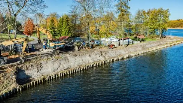 Remont kanału Piękna Góra, październik 2021 r.