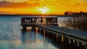 Wschód słońca nad jeziorem Święcajty, listopad 2021 r. - zdjęcie 16