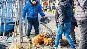 Fotorelacja z sprzątania dna w Ekomarinie Giżycko - zdjęcie 30