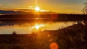 Listopadowy zachód słońca nad jeziorem Tałty, Skorupki - zdjęcie 6