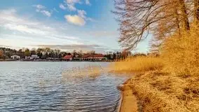 Zachód słońca nad jeziorem Tajty, widoczny z Pięknej Góry - zdjęcie 13