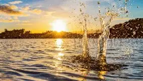 Zachód słońca nad jeziorem Tajty, widoczny z Pięknej Góry - zdjęcie 3