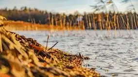 Zachód słońca nad jeziorem Tajty, widoczny z Pięknej Góry - zdjęcie 7