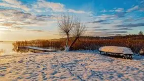 Grudniowy wschód słońca nad jeziorem Niegocin - zdjęcie 70