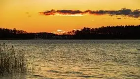 Grudniowy zachód słońca nad jeziorem Kisajno 2021 - zdjęcie 21