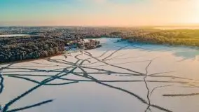 Zimowy wschód i południe w Strandzie nad jeziorem Kisajno - zdjęcie 34