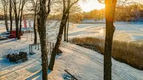 Zimowy wschód i południe w Strandzie nad jeziorem Kisajno - zdjęcie 3