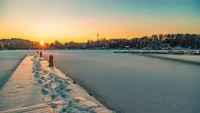 Zimowy wschód i południe w Strandzie nad jeziorem Kisajno - zdjęcie 16