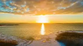 Wschód słońca nad jeziorem Łabap w Radziejach - zdjęcie 21