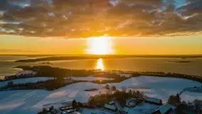 Wschód słońca nad jeziorem Łabap w Radziejach - zdjęcie 15