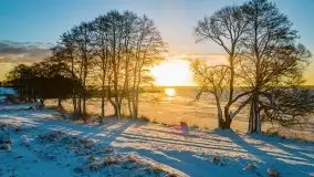 Wschód słońca nad jeziorem Łabap w Radziejach - zdjęcie 8