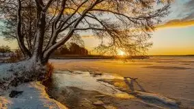 Wschód słońca nad jeziorem Łabap w Radziejach - zdjęcie 43