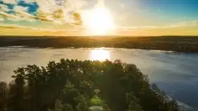 Wschód słońca nad jeziorami Boczne i Niegocin, styczeń 2022 r. - zdjęcie 3