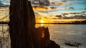 Zachód słońca nad jeziorem Bocznym, styczeń 2022 - zdjęcie 39