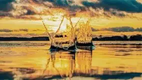 Zachód słońca nad jeziorem Bocznym, styczeń 2022 - zdjęcie 30