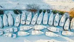 Zimowa wersja AZS Wilkasy nad jeziorem Niegocin, styczeń 2022 r. - zdjęcie 3