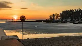 Wschód słońca nad jeziorem Niegocin w Wilkasach - zdjęcie 9