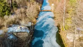 Jaz walcowy na kanale mazurskim, śluza Guja Piaski - zdjęcie 2