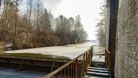 Jaz walcowy na kanale mazurskim, śluza Guja Piaski - zdjęcie 11