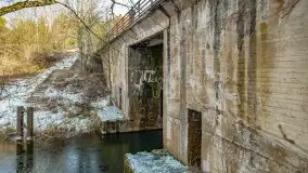 Jaz walcowy na kanale mazurskim, śluza Guja Piaski - zdjęcie 36