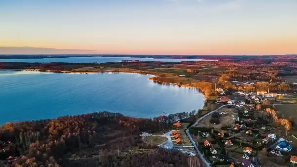 Jezioro Kisajno po zachodzie słońca, luty 2022 r. - zdjęcie 3